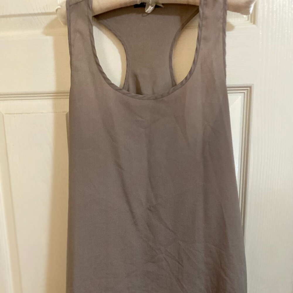 Beige Racerback Tank Top
